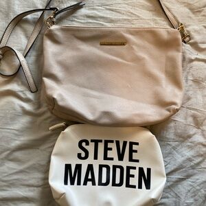 Steve Madden Puse and Coin Purse Creamy Beige Crossbody Bag
